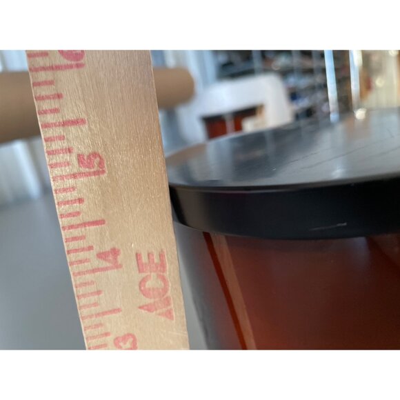 Leoben Vanilla Cedarwood 3-Wick 24oz Soy Wax Candle Essential Oils Amber Jar - Picture 4 of 7